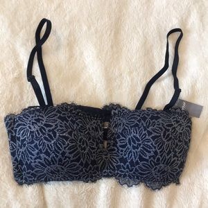 NWT navy floral aerie bralette